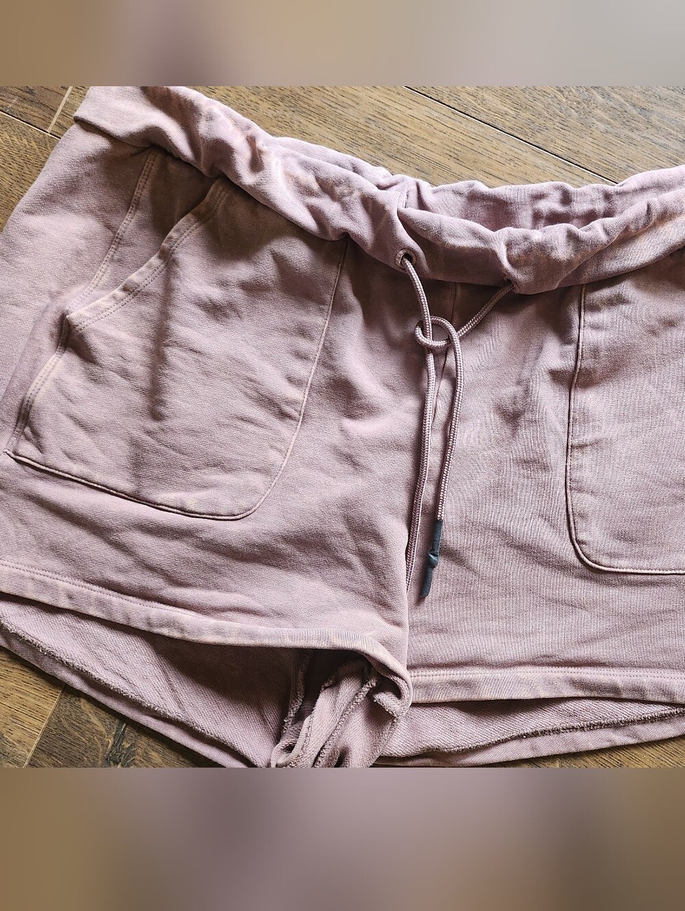 Dusty Rose Lounge Shorts with Drawstring